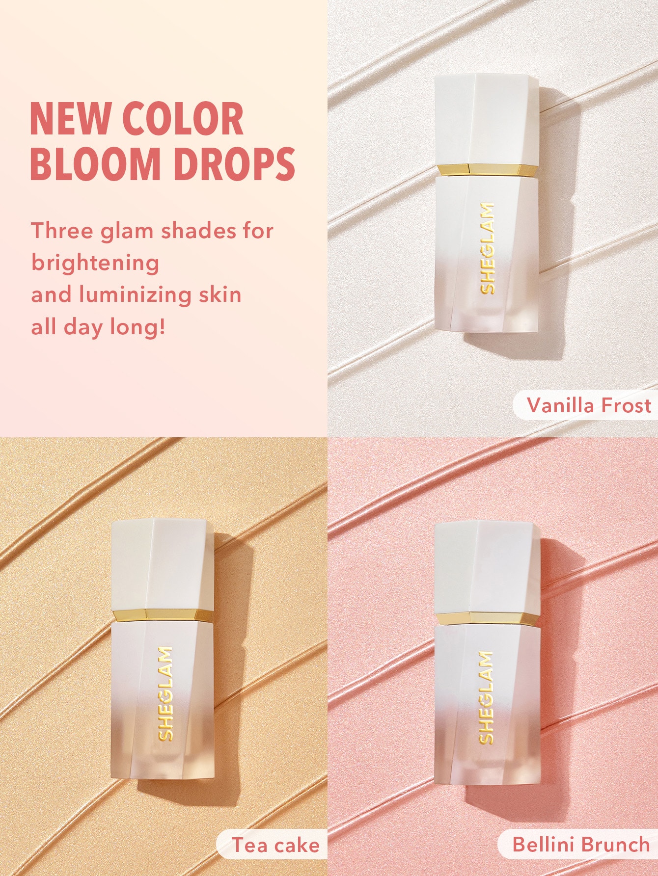 هایلایتر مایع شیگلم Glow Bloom Liquid Highlighter - Vanilla Frost - تصویر 2