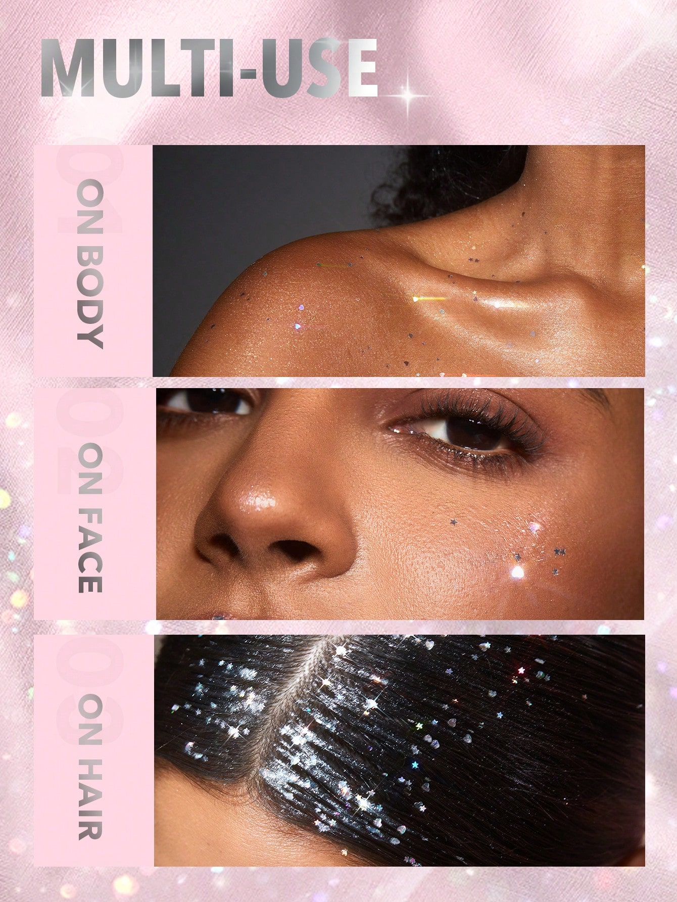 ژل هایلایتر اکلیلی بدن شیگلم Party Starter Body Highlighter Glitter Gel - Feelin' Extra - تصویر 3