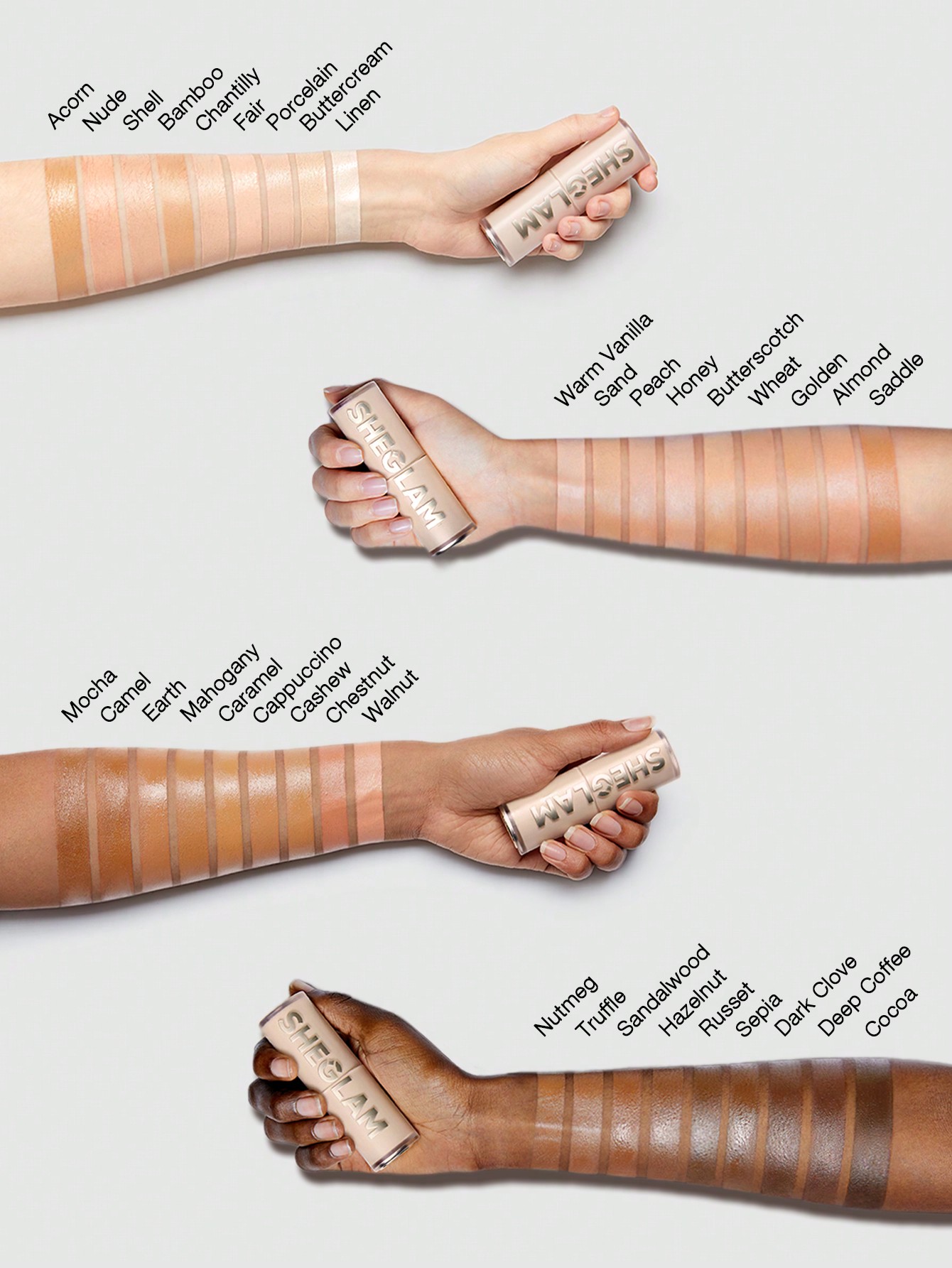 کرم پودر استیکی فول کاور شیگلم Skin Magnet High Coverage Foundation Stick - Medium - تصویر 3
