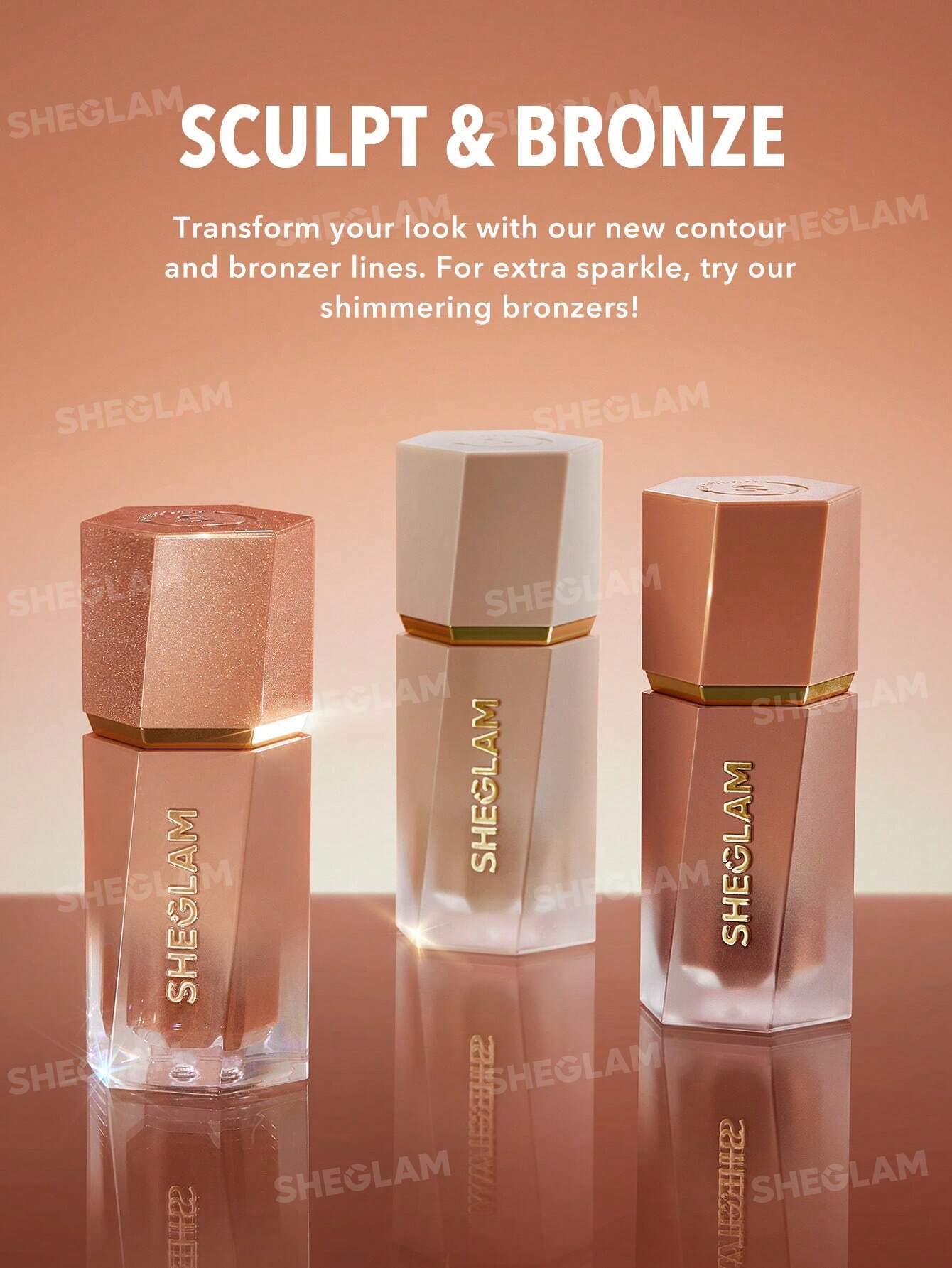 برنزر مایع براق شیگلم Sun Beam Shimmer Liquid Bronzer - Golden Sun - تصویر 2