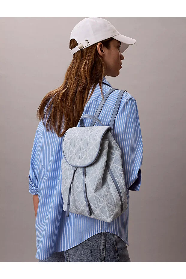 کوله پشتی زنانه Calvin Klein مدل Denim Backpack - تصویر 5