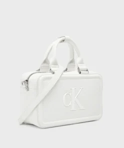 Alternative view of کیف زنانه Calvin Klein لوگودار با بند قابل تنظیم و جداشونده سفید