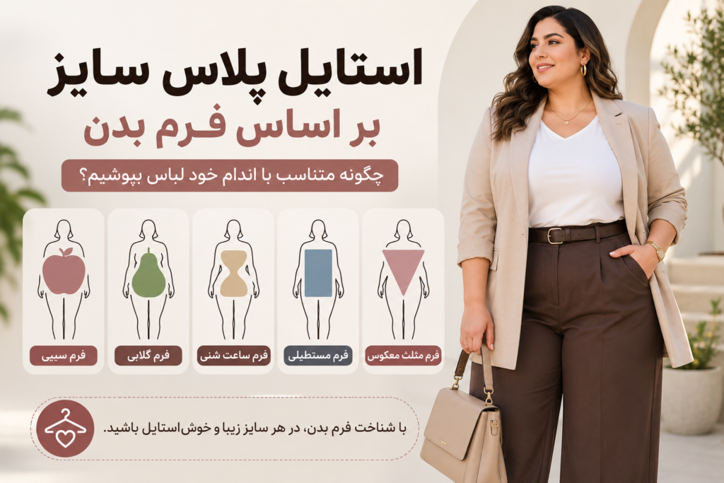 استایل پلاس سایز بر اساس فرم بدن