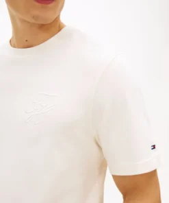Alternative view of تیشرت مردانه تامی هیلفیگر مدل Tonal Logo Embroidery Crew Neck Regular Fit