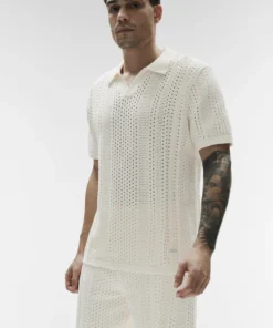 Alternative view of پولوشرت بافت مردانه ALO Coastline Knit Short Sleeve Polo