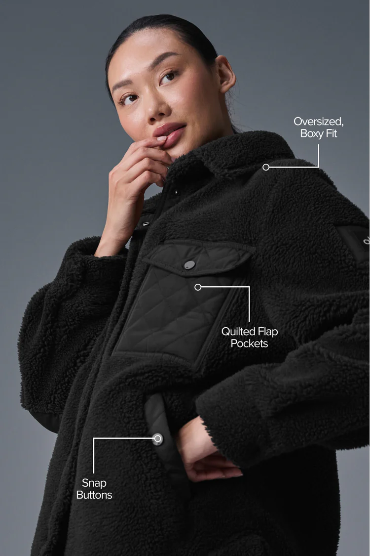 شکت زنانه ALO Sherpa Edge Shacket - تصویر 4