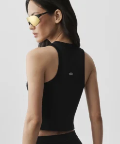 Alternative view of تاپ زیپ‌دار زنانه Alo Yoga Alosoft Level Up Full Zip Tank