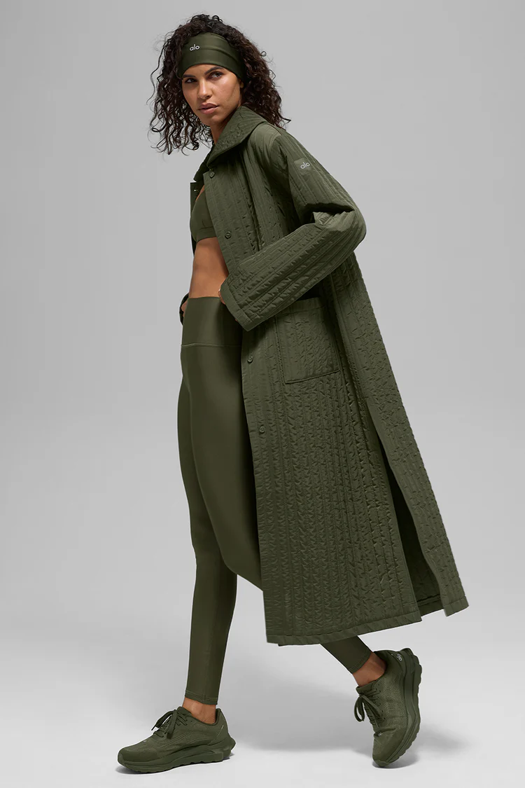 پالتو بلند زنانه ALO Quilted Skyline Long Coat - تصویر 3
