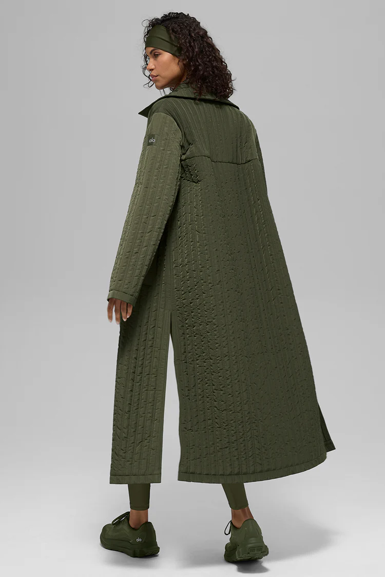 پالتو بلند زنانه ALO Quilted Skyline Long Coat - تصویر 4