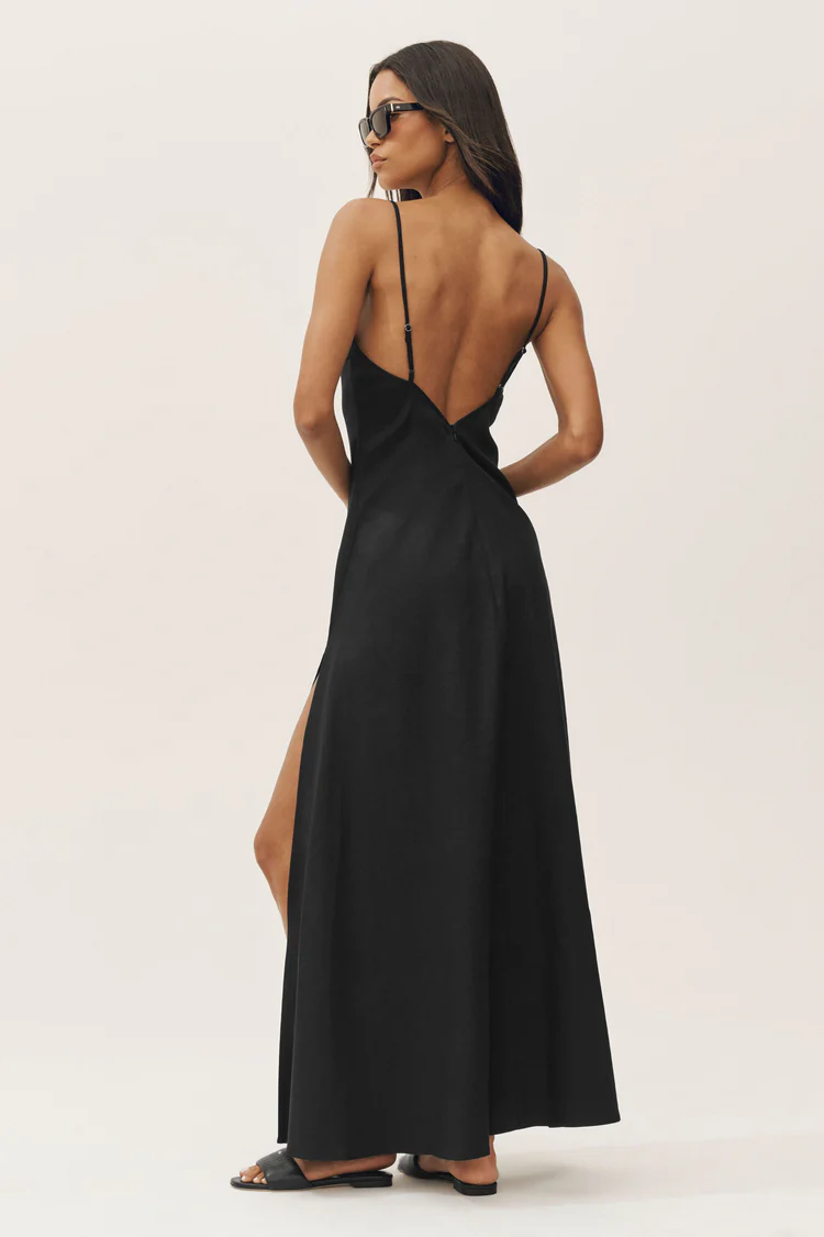پیراهن ماکسی زنانه ALO Linen Blend Riviera Maxi Dress - تصویر 3