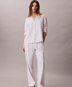 Alternative view of تونیک زنانه Calvin Klein Linen Blend Tunic Shirt