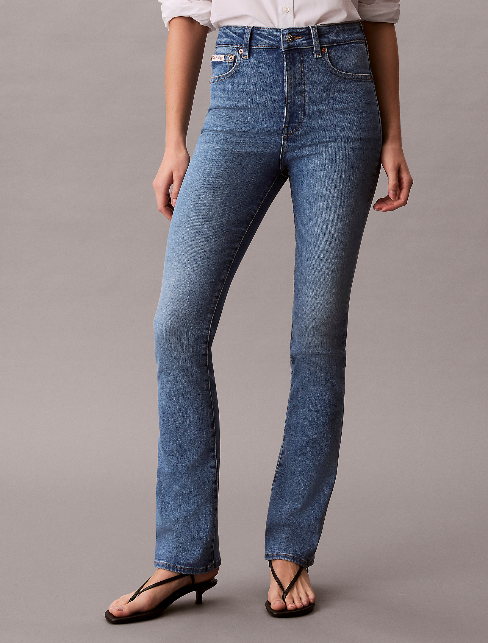 جین زنانه Calvin Klein Skinny Bootcut High Rise Jeans
