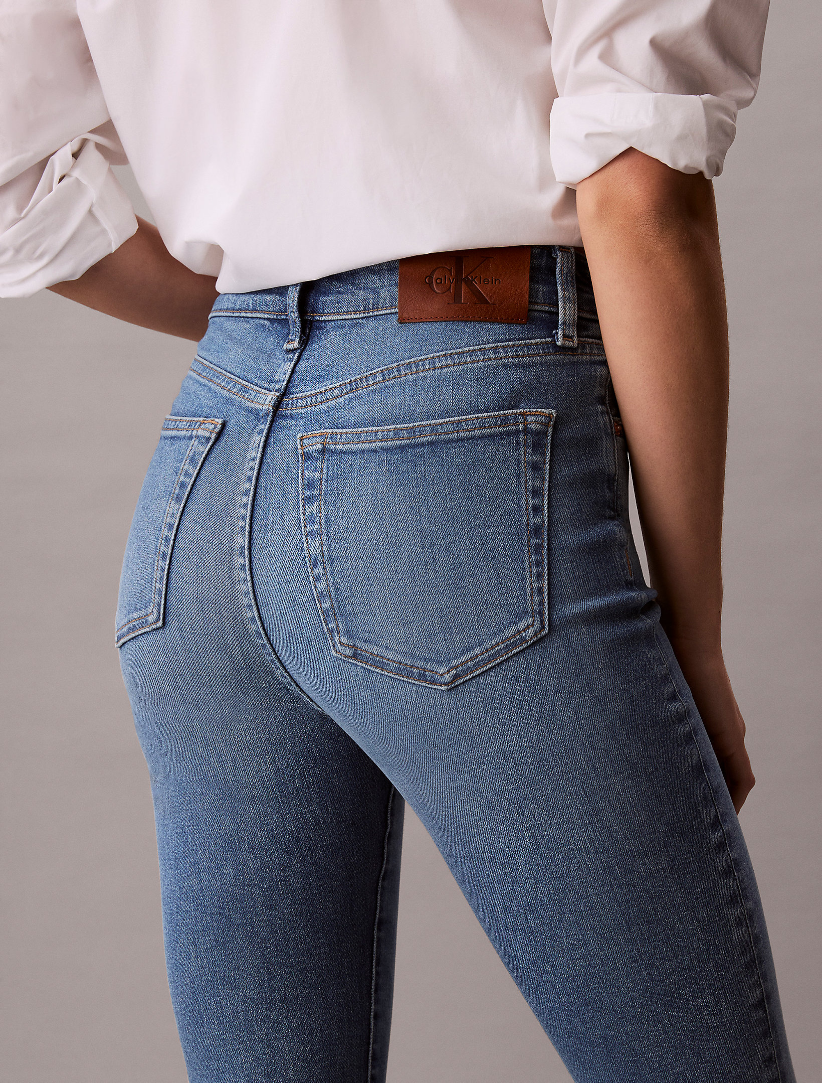 جین زنانه Calvin Klein Skinny Bootcut High Rise Jeans - تصویر 3