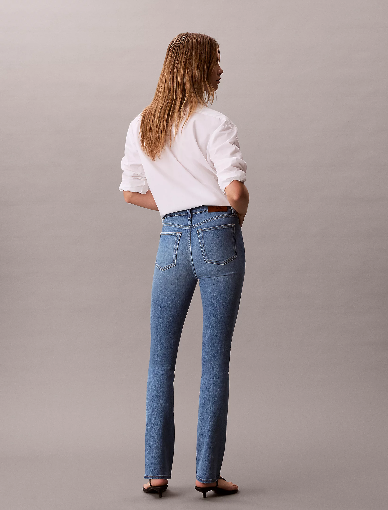 جین زنانه Calvin Klein Skinny Bootcut High Rise Jeans - تصویر 6