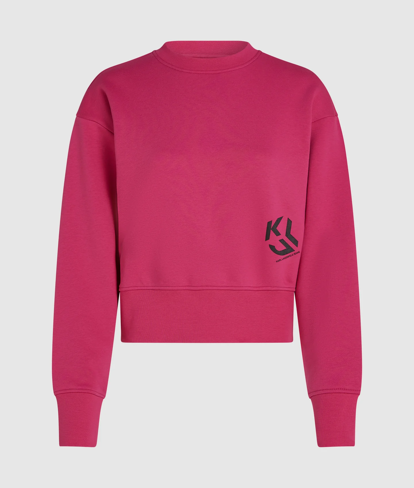 سویشرت زنانه کارل لاگرفلد مدل Monogram رنگ Very Berry - تصویر 5