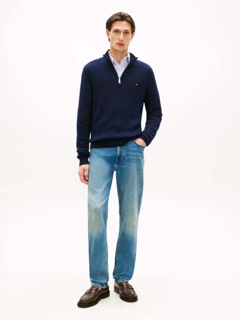 شلوار جین مردانه تامی هیلفیگر مدل Denton Straight Fit Washed Jeans