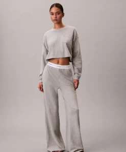 شلوار راحتی زنانه Calvin Klein Logo Cotton Jersey Pyjama Pants