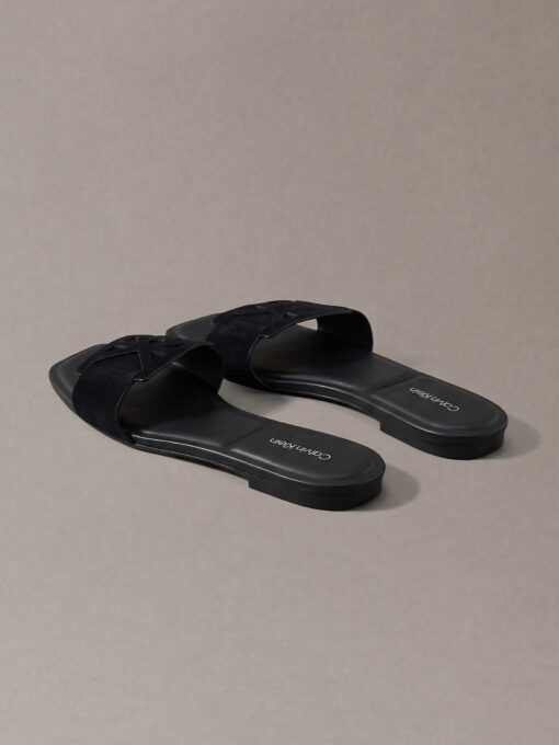 صندل زنانه Calvin Klein CK Provence Suede Square Toe