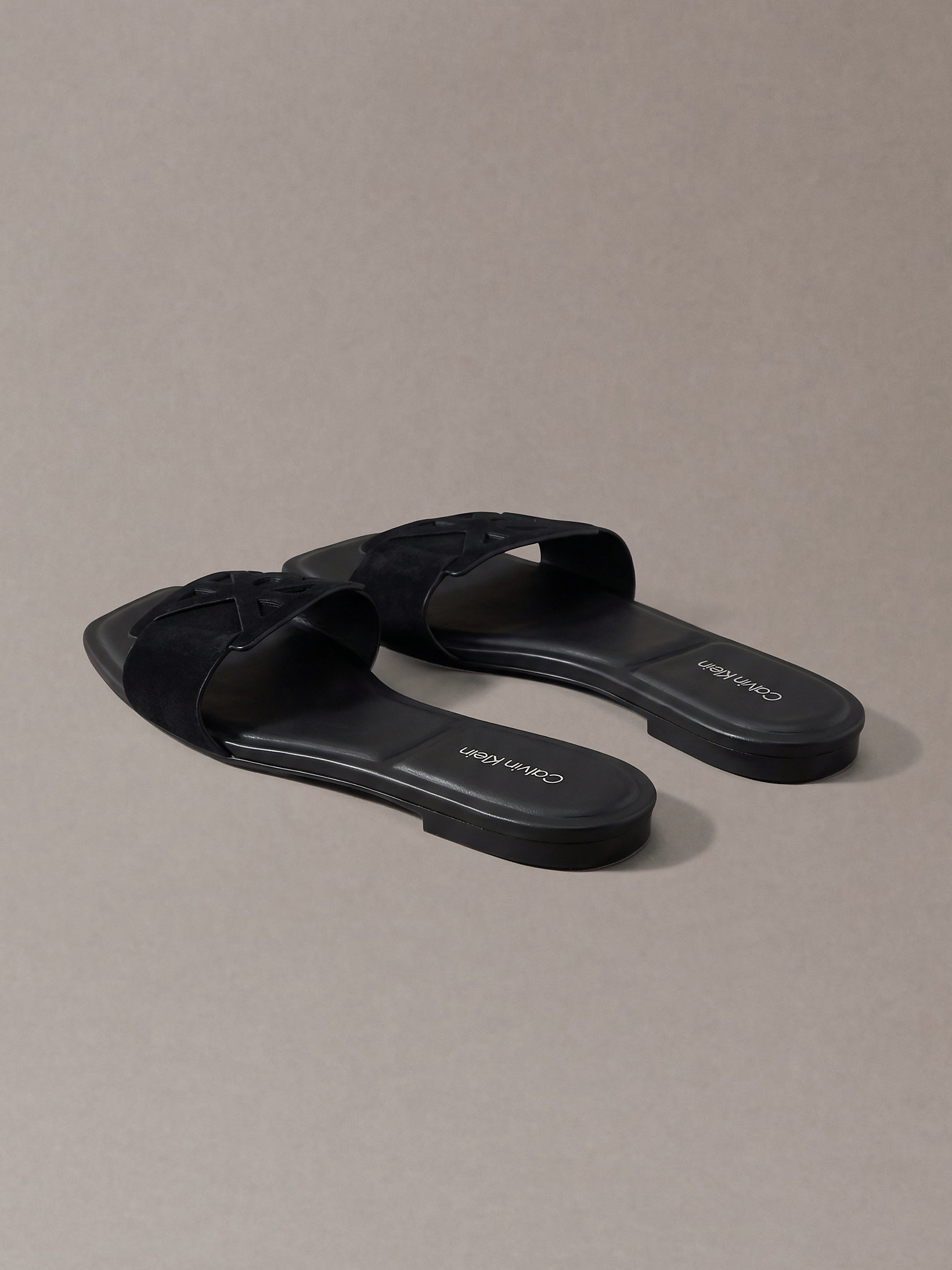 صندل زنانه Calvin Klein CK Provence Suede Square Toe