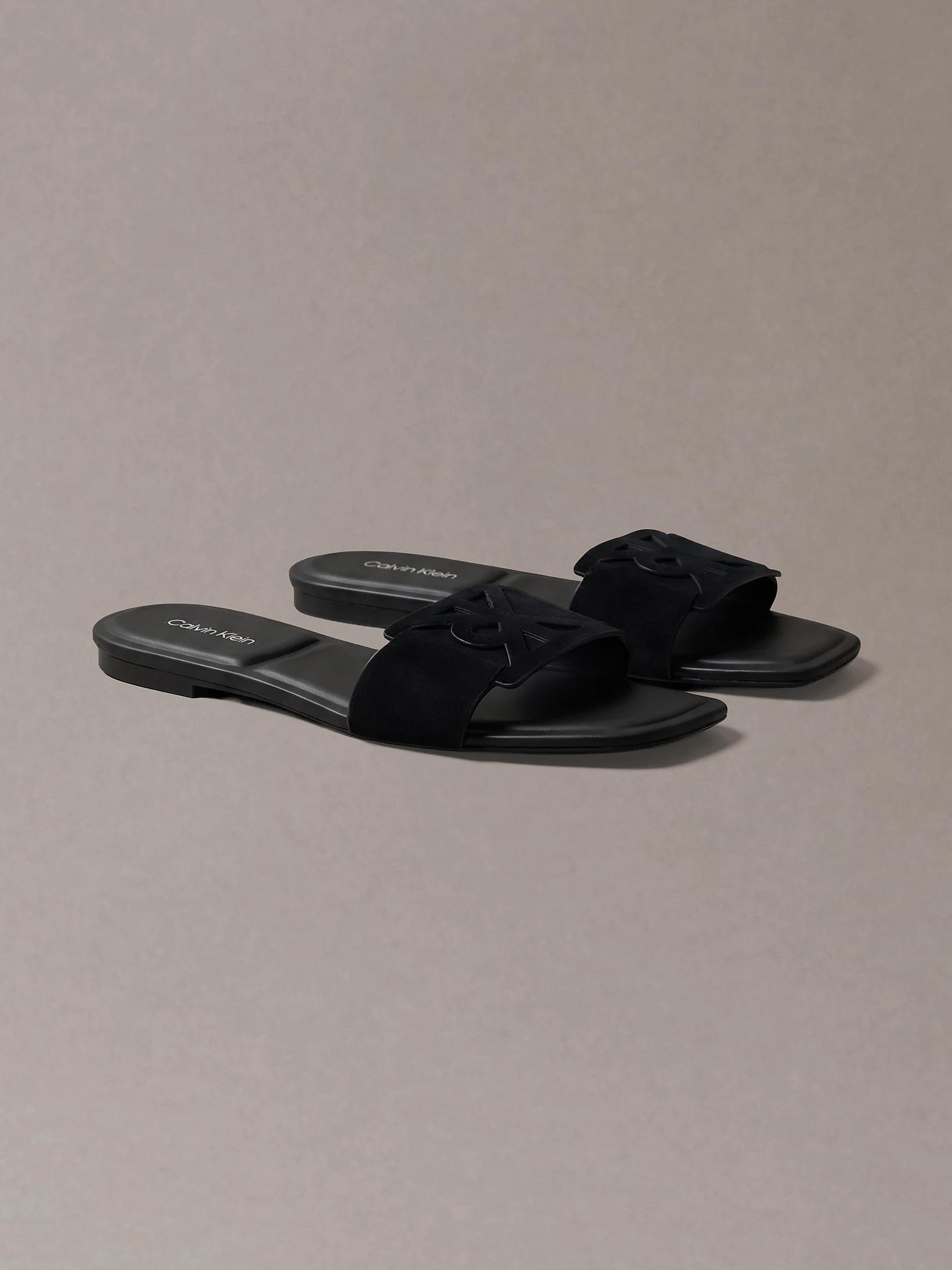صندل زنانه Calvin Klein CK Provence Suede Square Toe - تصویر 3