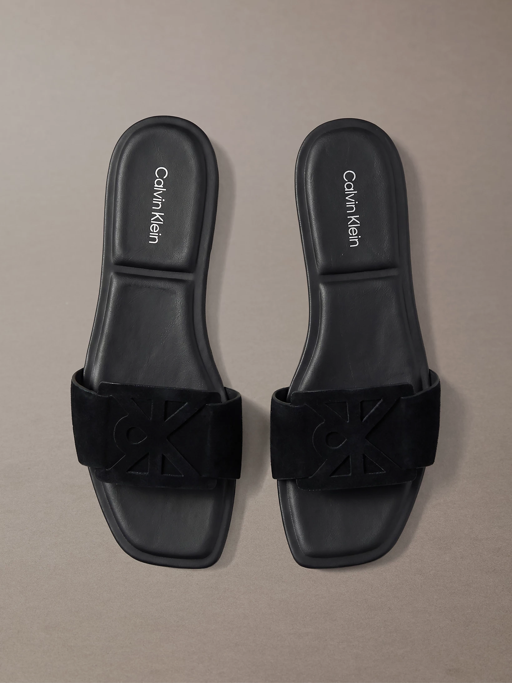 صندل زنانه Calvin Klein CK Provence Suede Square Toe - تصویر 5
