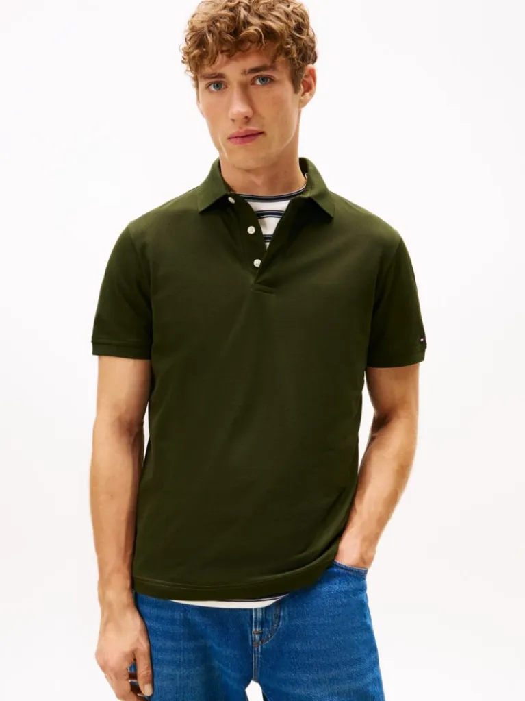 پولوشرت مردانه تامی هیلفیگر مدل Regular Fit Concealed Placket