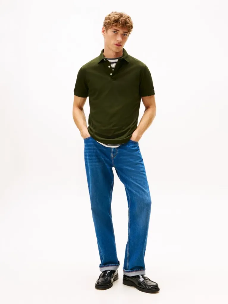 پولوشرت مردانه تامی هیلفیگر مدل Regular Fit Concealed Placket - تصویر 3