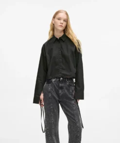 Alternative view of پیراهن زنانه کارل لاگرفلد مدل Tie Back رنگ Washed Black