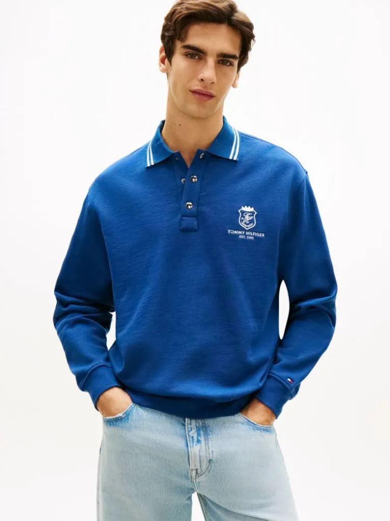 پیراهن سویشرت مردانه راگبی تامی هیلفیگر مدل Relaxed Fit Rugby Sweatshirt