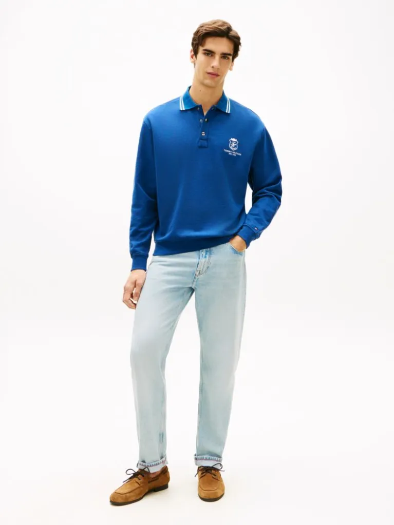 پیراهن سویشرت مردانه راگبی تامی هیلفیگر مدل Relaxed Fit Rugby Sweatshirt - تصویر 3