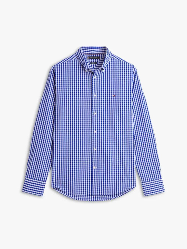 پیراهن مردانه چهارخانه تامی هیلفیگر مدل TH Flex Regular Fit Poplin - تصویر 5
