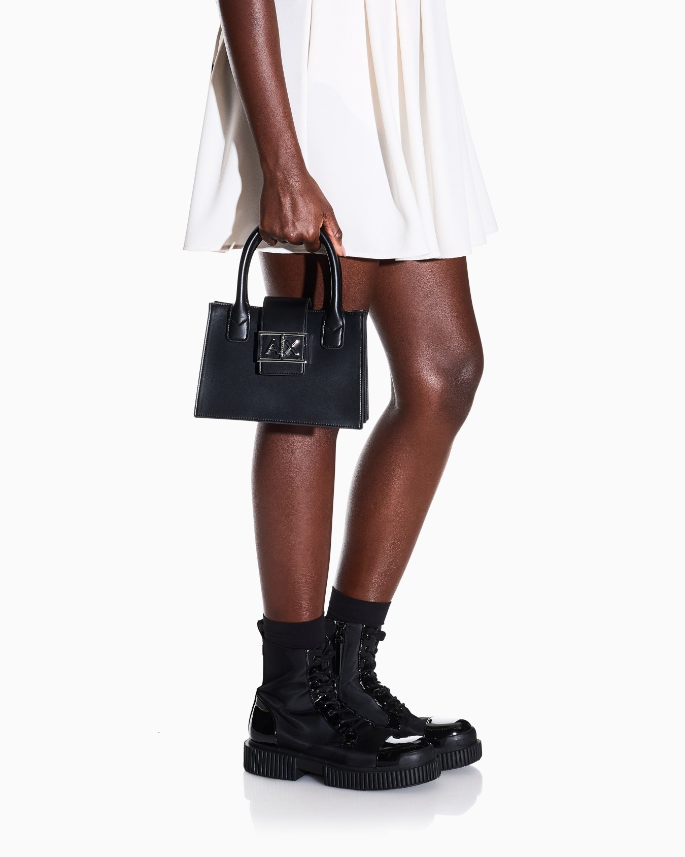 کیف دستی زنانه آرمانی اکسچنج مدل Tote Bag In Coated Fabric - تصویر 6