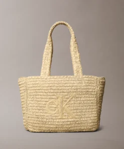 کیف دستی زنانه Calvin Klein Hand Braided Raffia Tote