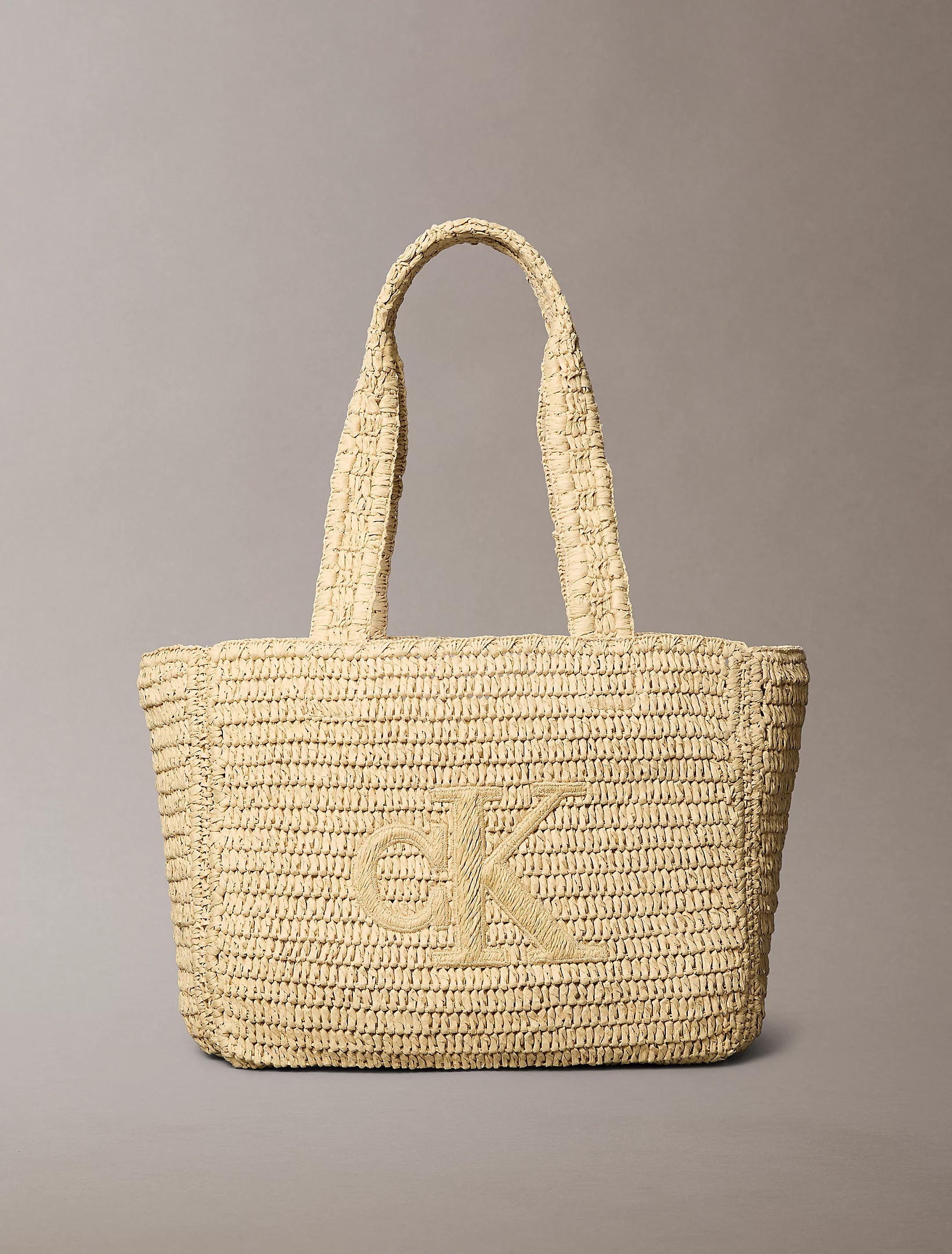 کیف دستی زنانه Calvin Klein Hand Braided Raffia Tote