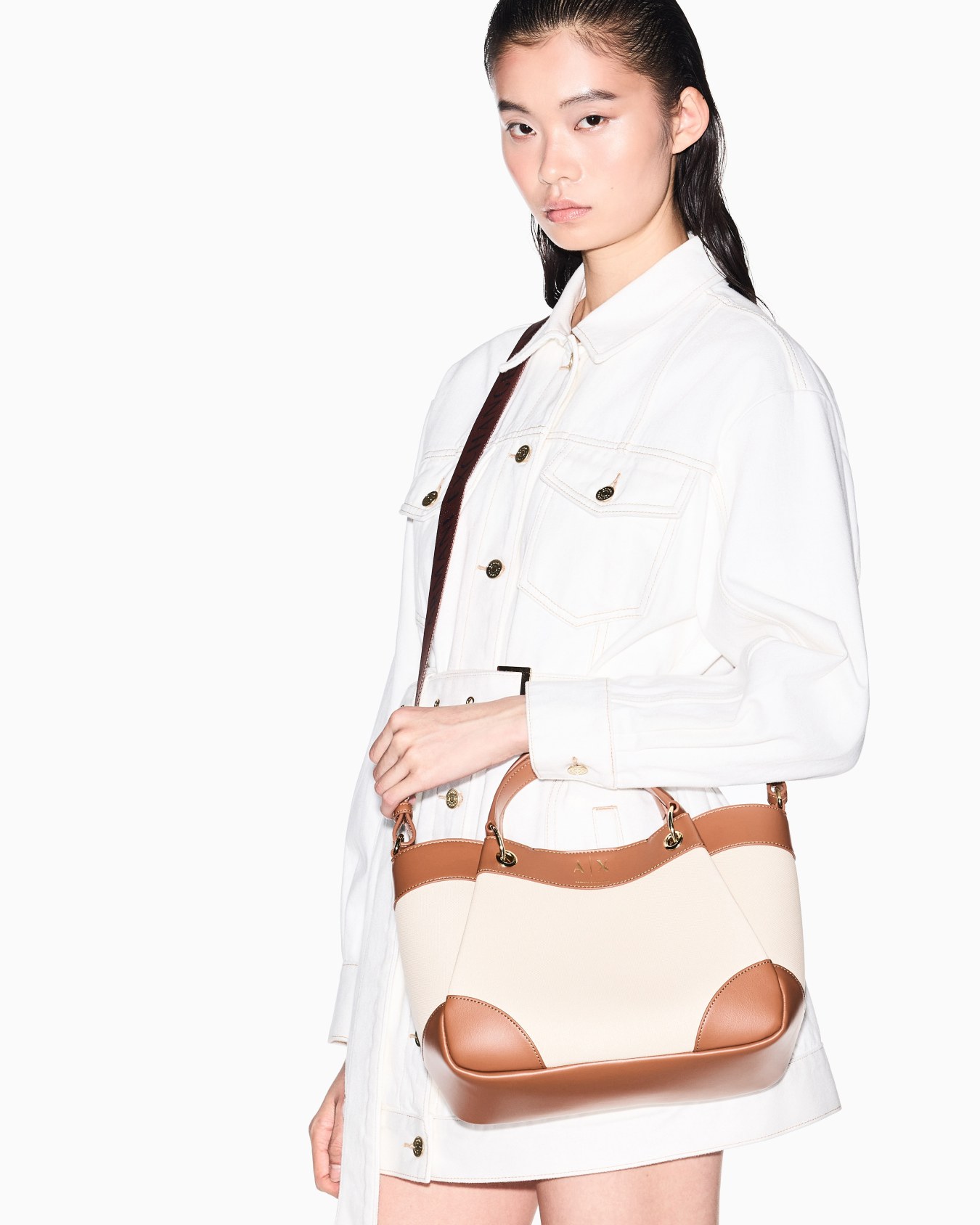 کیف شاپر زنانه آرمانی اکسچنج مدل Elegant Shopper XW000393 - تصویر 7