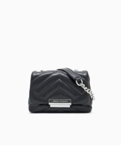 کیف مینی زنانه آرمانی اکسچنج مدل Chevron Quilted Technical Mini Bag
