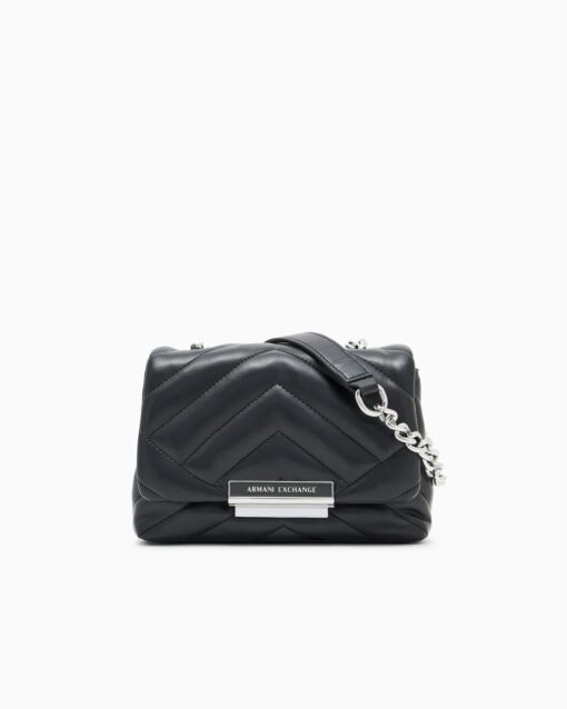 کیف مینی زنانه آرمانی اکسچنج مدل Chevron Quilted Technical Mini Bag