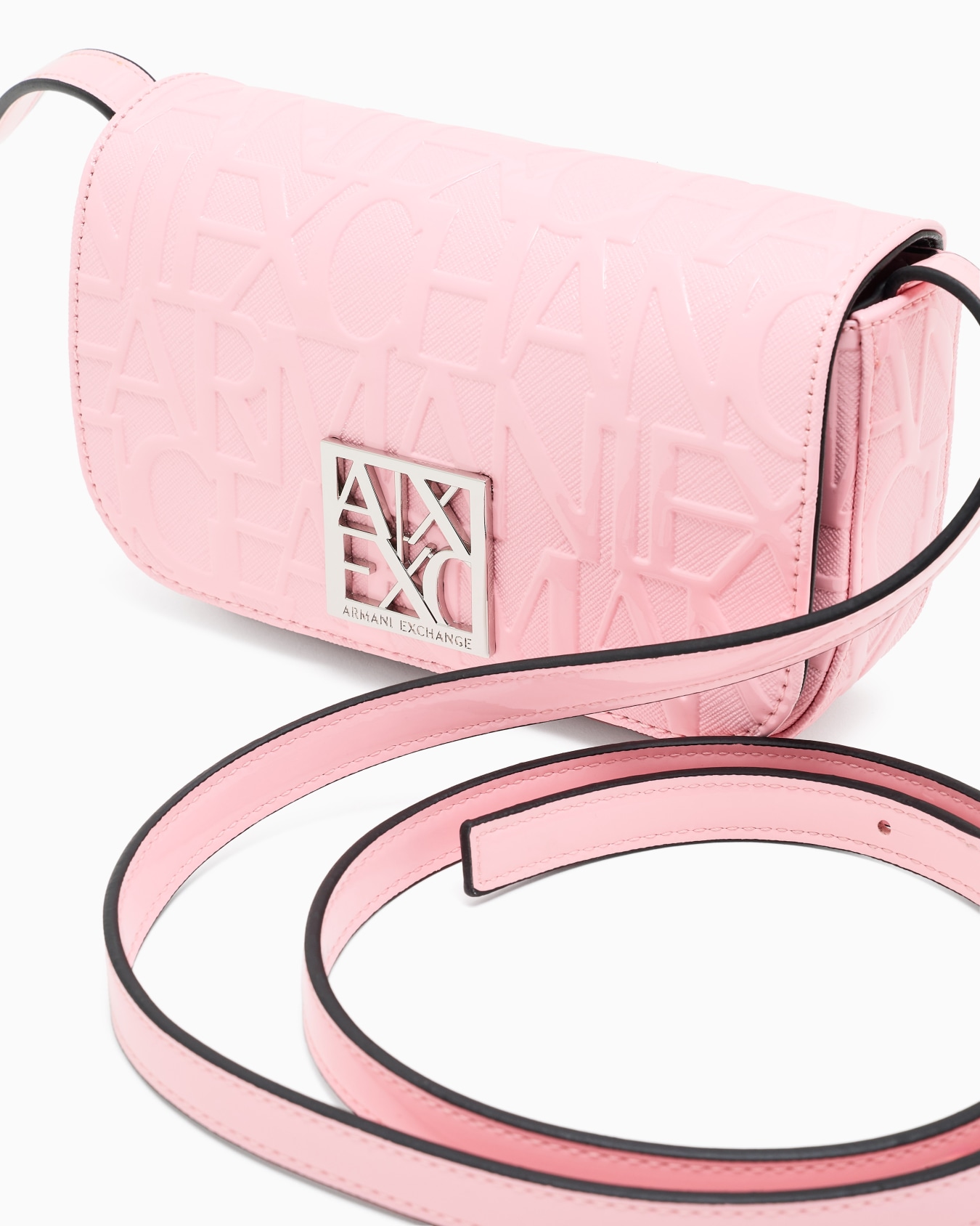 کیف دوشی زنانه آرمانی اکسچنج مدل Logo Crossbody Bag - تصویر 4