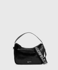 کیف هوبوی مینی براق Karl Lagerfeld مدل B1W30140999 رنگ مشکی