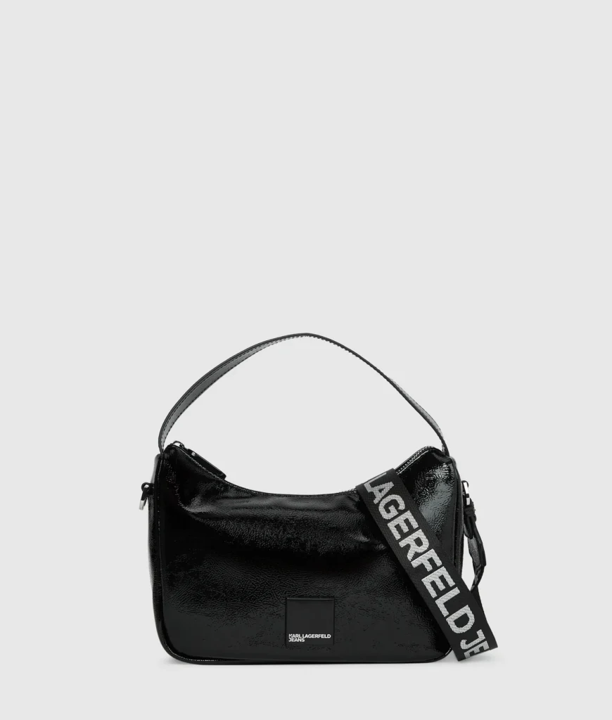کیف هوبوی مینی براق Karl Lagerfeld مدل B1W30140999 رنگ مشکی