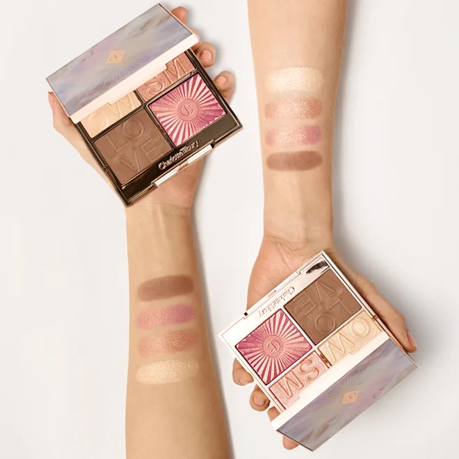 پالت صورت چهار رنگ Charlotte Tilbury Glowgasm Face Palette Lightgasm - تصویر 3