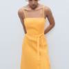پیراهن Mango Bow Linen