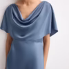 پیراهن Mango Draped Neck Satin