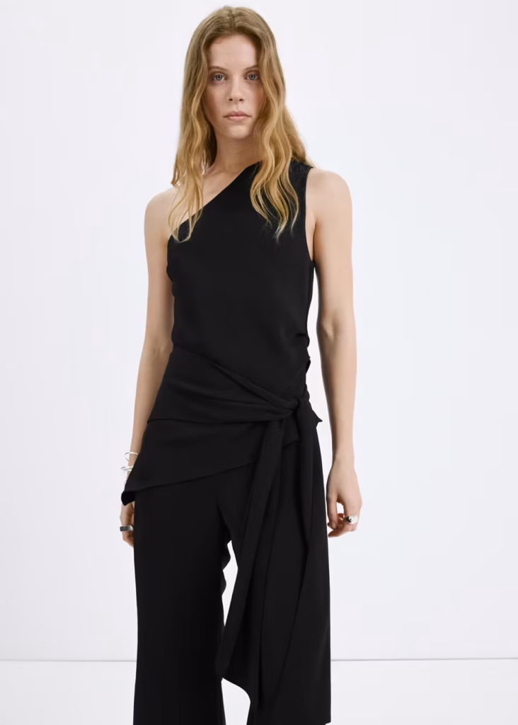 سرهمی نامتقارن پاپیون‌دار Mango Asymmetrical Jumpsuit