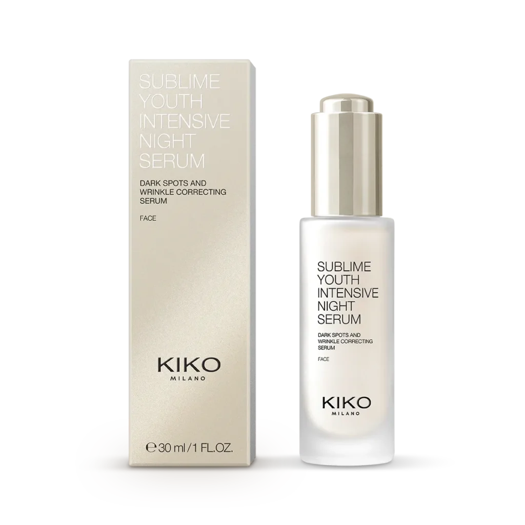 سرم شب ضد لک و ضد چروک kiko milano Sublime Youth Intensive Night Serum