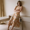 پیراهن Mango Floral-Print Flared