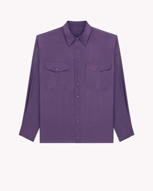 پیراهن مردانه Saint Laurent Silk Satin