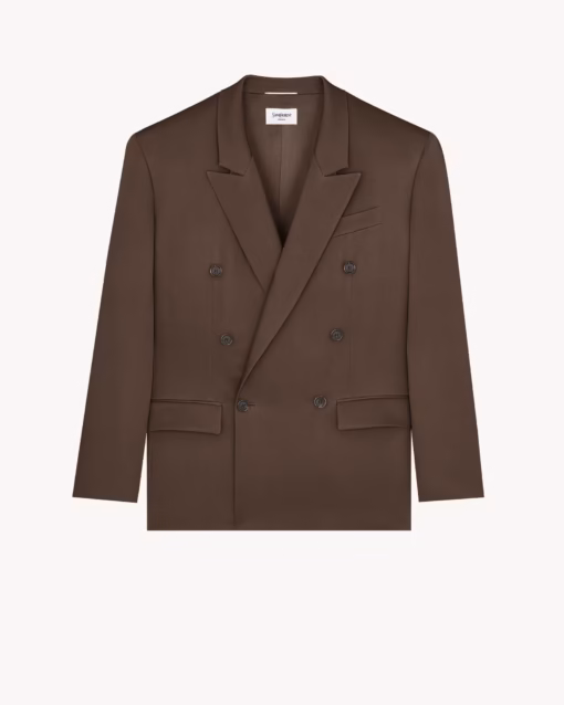 کت مردانه Saint Laurent Double-Breasted Silk