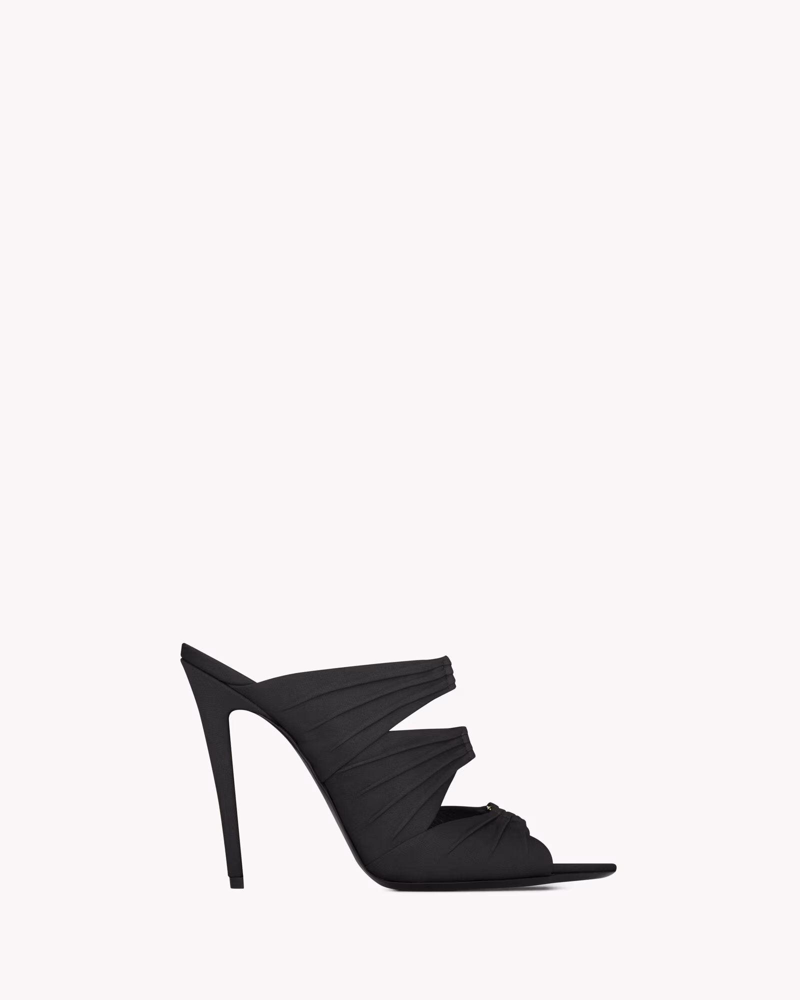صندل زنانه Saint Laurent مدل EMILIE Satin Crepe - تصویر 2