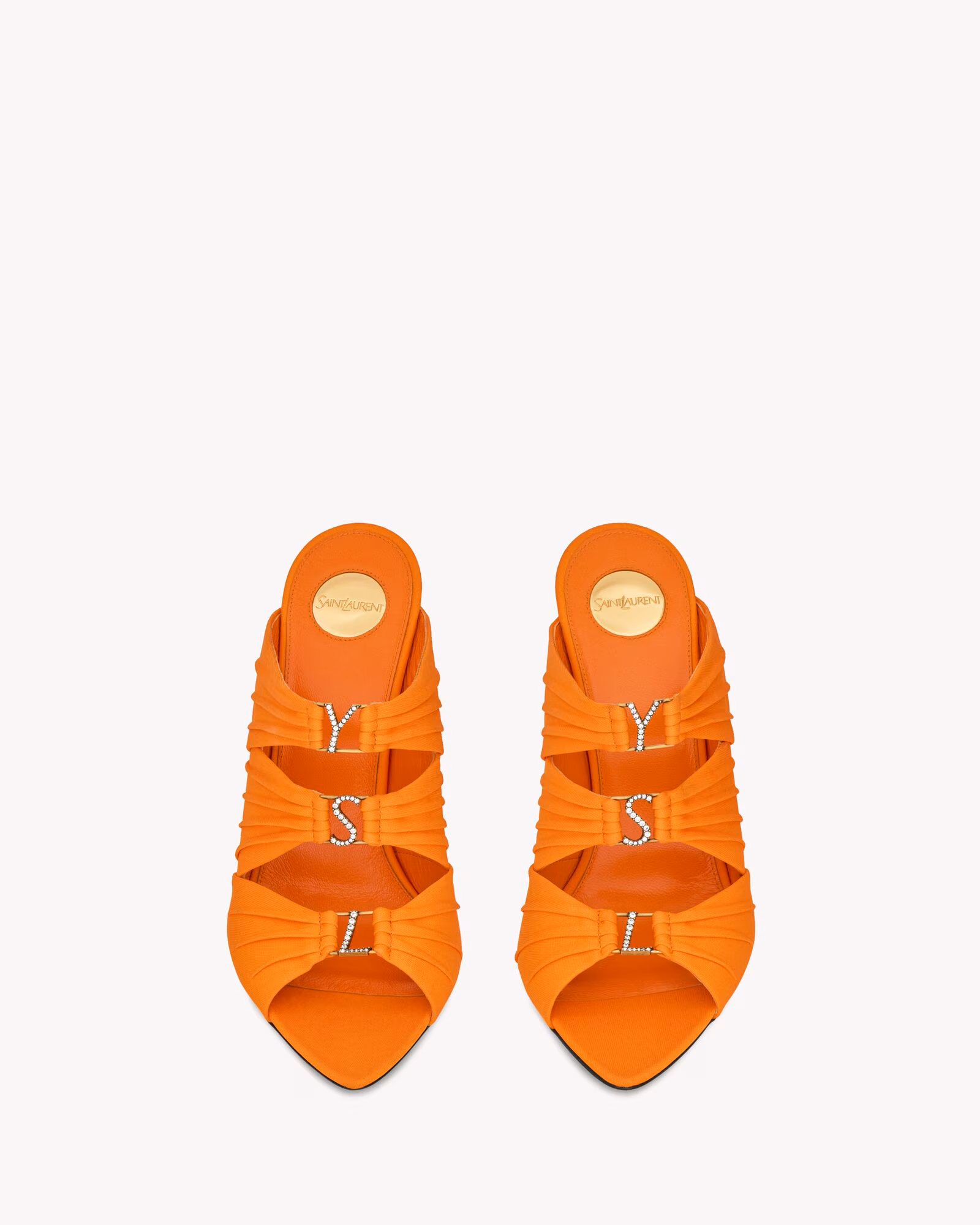 صندل زنانه Saint Laurent مدل EMILIE Satin Crepe - تصویر 5